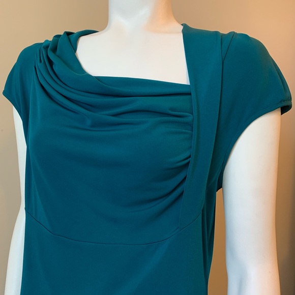 Worthington Tops - Worthington Teal Cap Sleeve Top